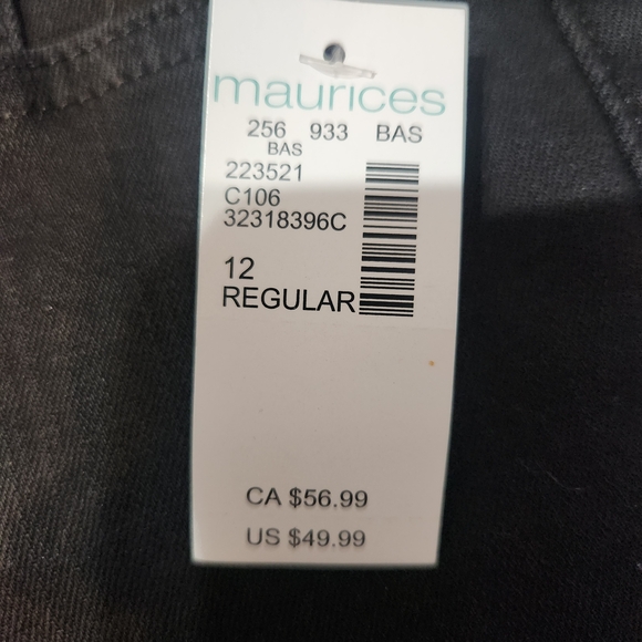 Maurices Black Wide Leg Flare Jeans - Picture 3 of 8